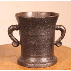 16th Century Cast Iron Mortar