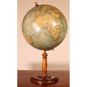 Terrestrial Globe Erd Globus From The 19th Century