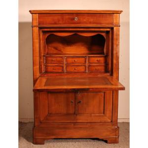 Cherrywood Secretary From The 19th Century -france