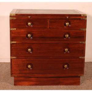 Mahogany Marine / Campaign Chest Of Drawers Of A Cruise Liner