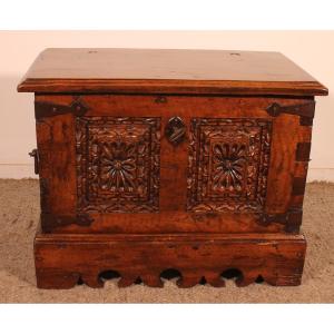 Small Spanish Walnut Chest - 17th Century