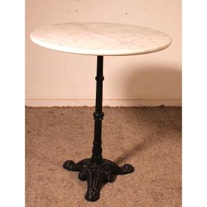 Round Bistro Table With Marble Top