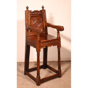 17th Century Children Wainscot Armchair