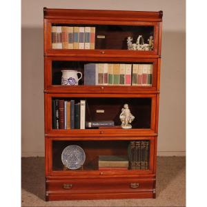 Globe Wernicke Mahogany Bookcase Of 4 Elements With A Drawer