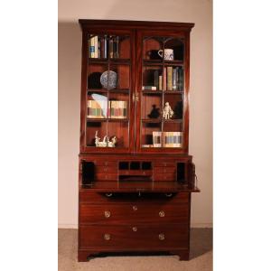 Mahogany Bookcase With Secretary Circa 1820