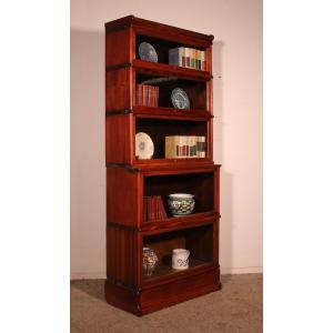 Bookcase Called Stacking Bookcase In Mahogany Of 5 Elements With Extension From Globe Wernicke