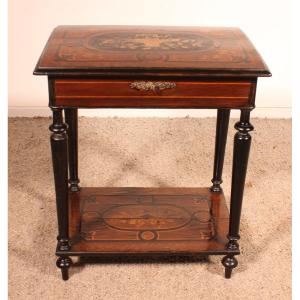 Rosewood And Marquetry Dressing Table - Napoleon III Period