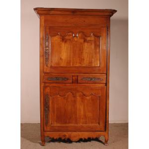 French Wardrobe In Cherry Wood - 18th Century