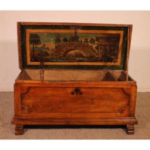 Small Italian Cherrywood Chest - 17th Century