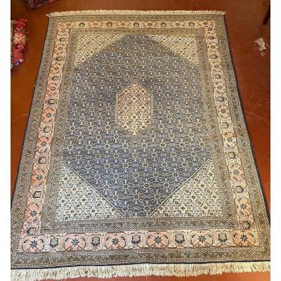 Tapis Persan 3m37-2m34 à Décor Bleu