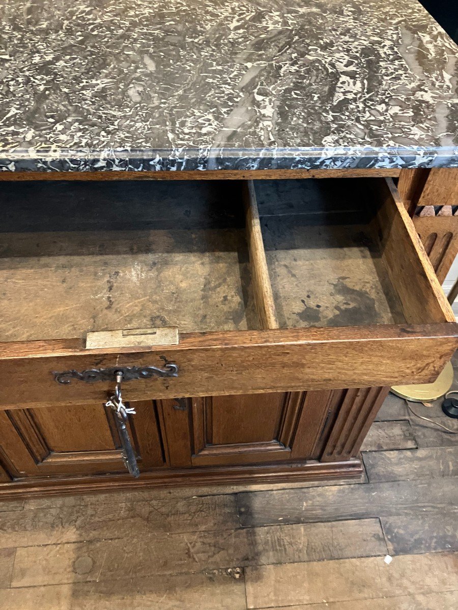 Small Oak Plinth Cabinet, Late 18th Century-photo-2