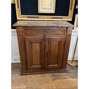 Small Oak Plinth Cabinet, Late 18th Century