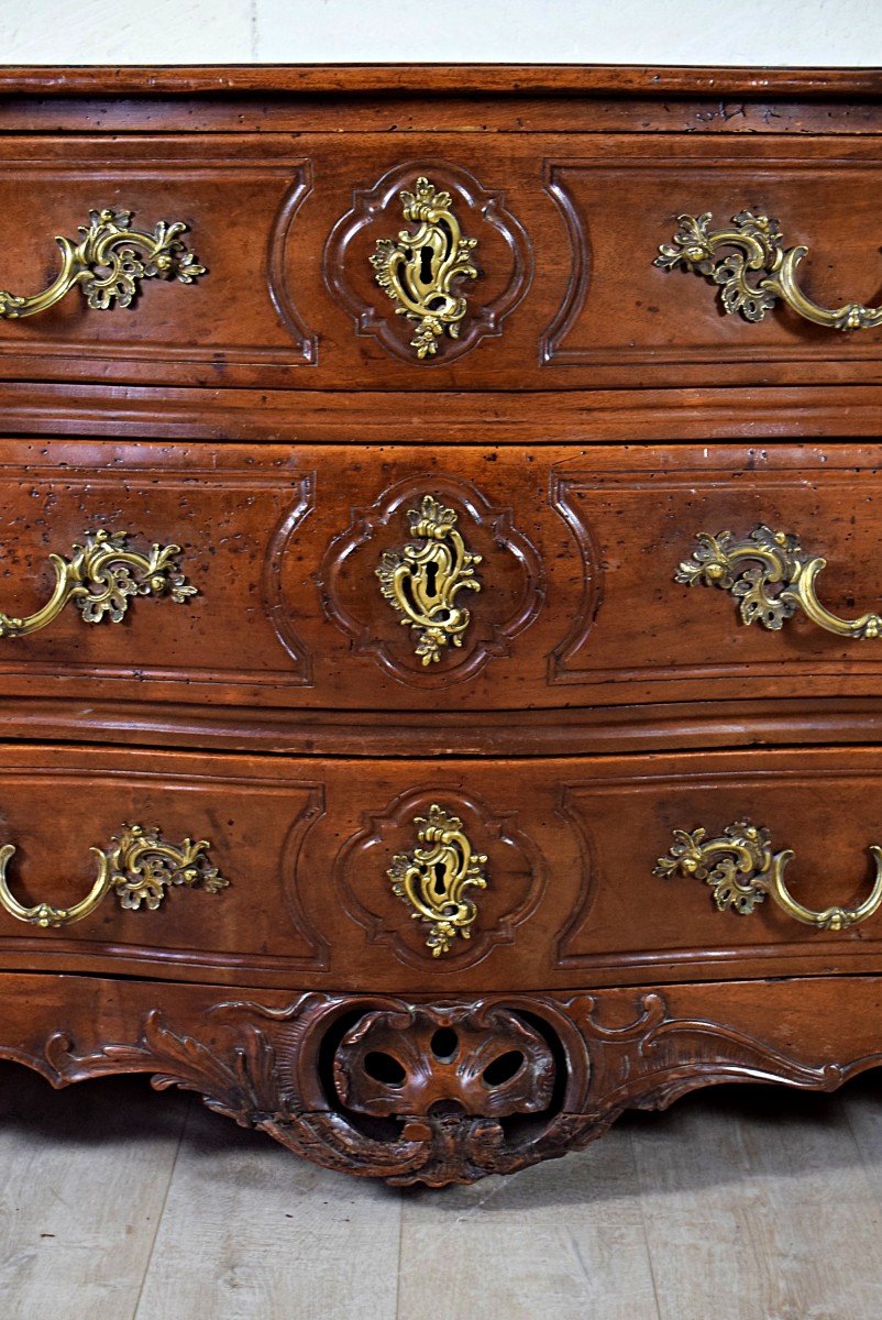 Commode Louis XV Lyonnaise en Noyer XVIII&egrave;me-photo-3