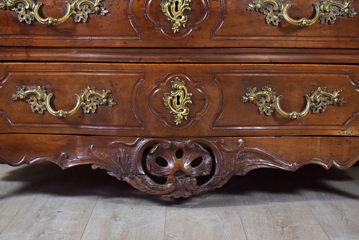 Commode Louis XV Lyonnaise en Noyer XVIII&egrave;me-photo-1