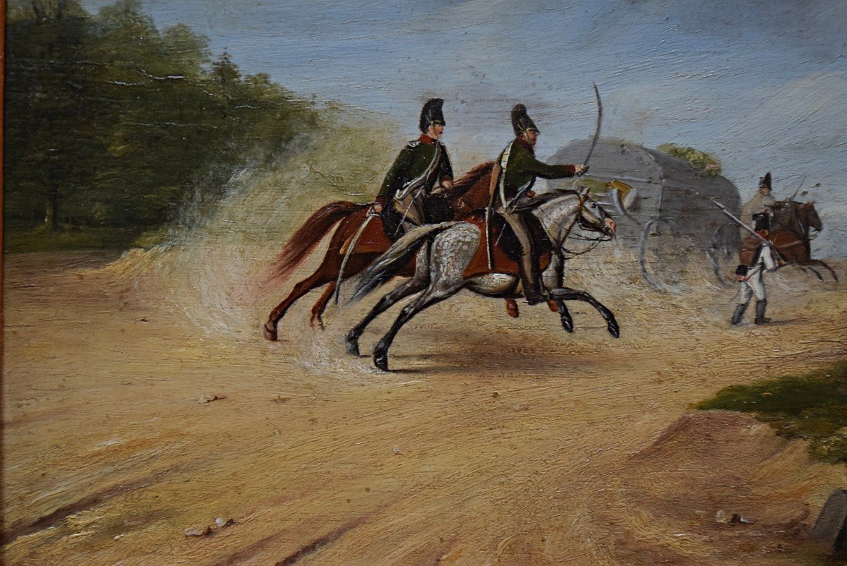 Paire de peintures Lanciers polonais de la Garde Imp&eacute;riale 1833 par G.Ringelmann-photo-6