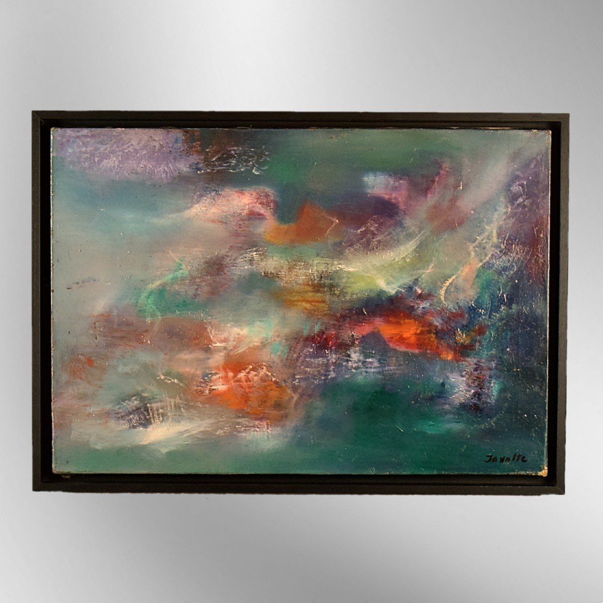 Peinture abstraite par Javotte Martin élève de Zao Wou-Ki