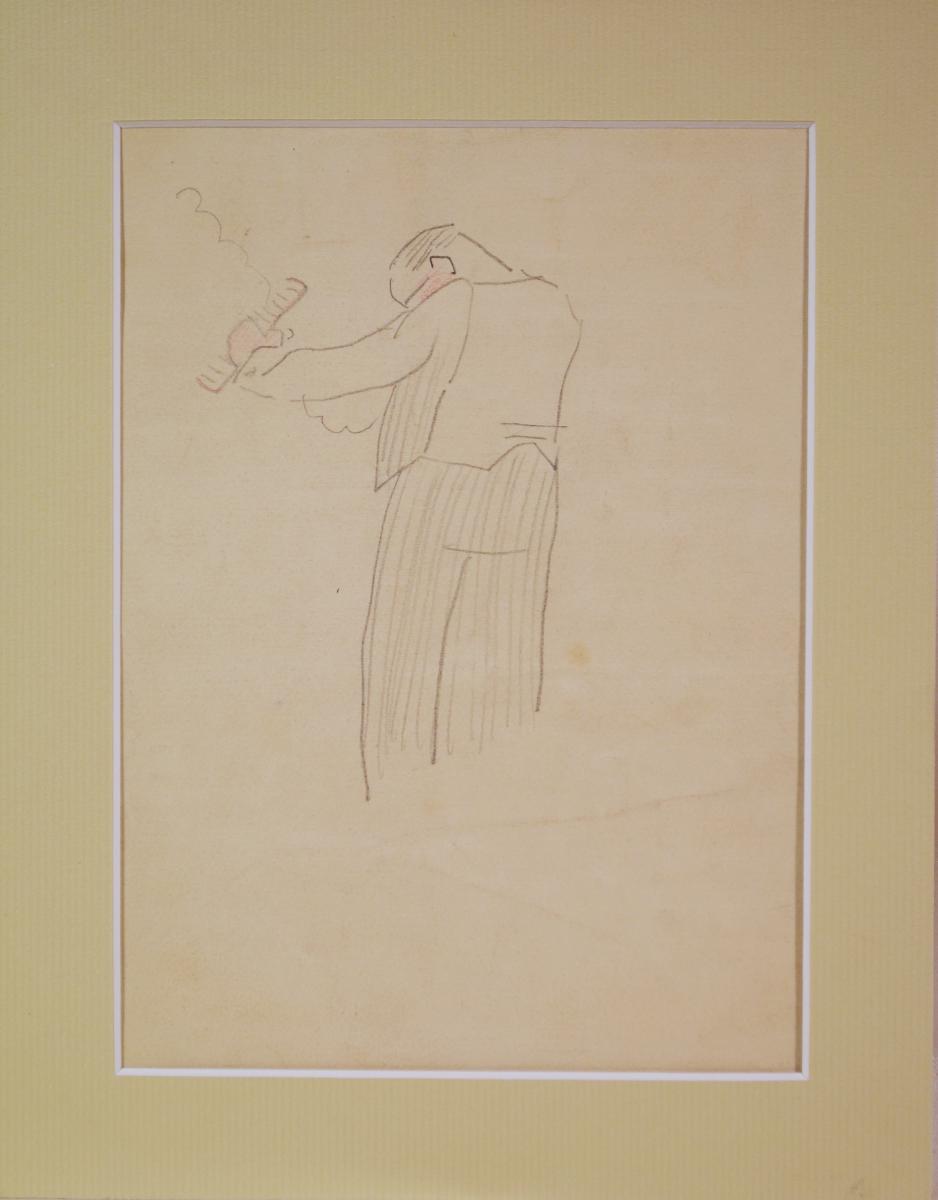 Dessin "le Jardinier" Par Gustave Buchet -photo-3