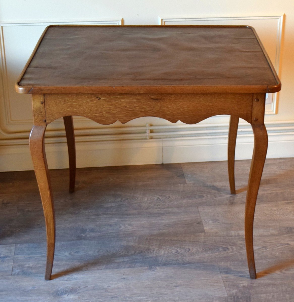 Louis XV Style Oak Cabaret Table Center Table, Side Table-photo-4