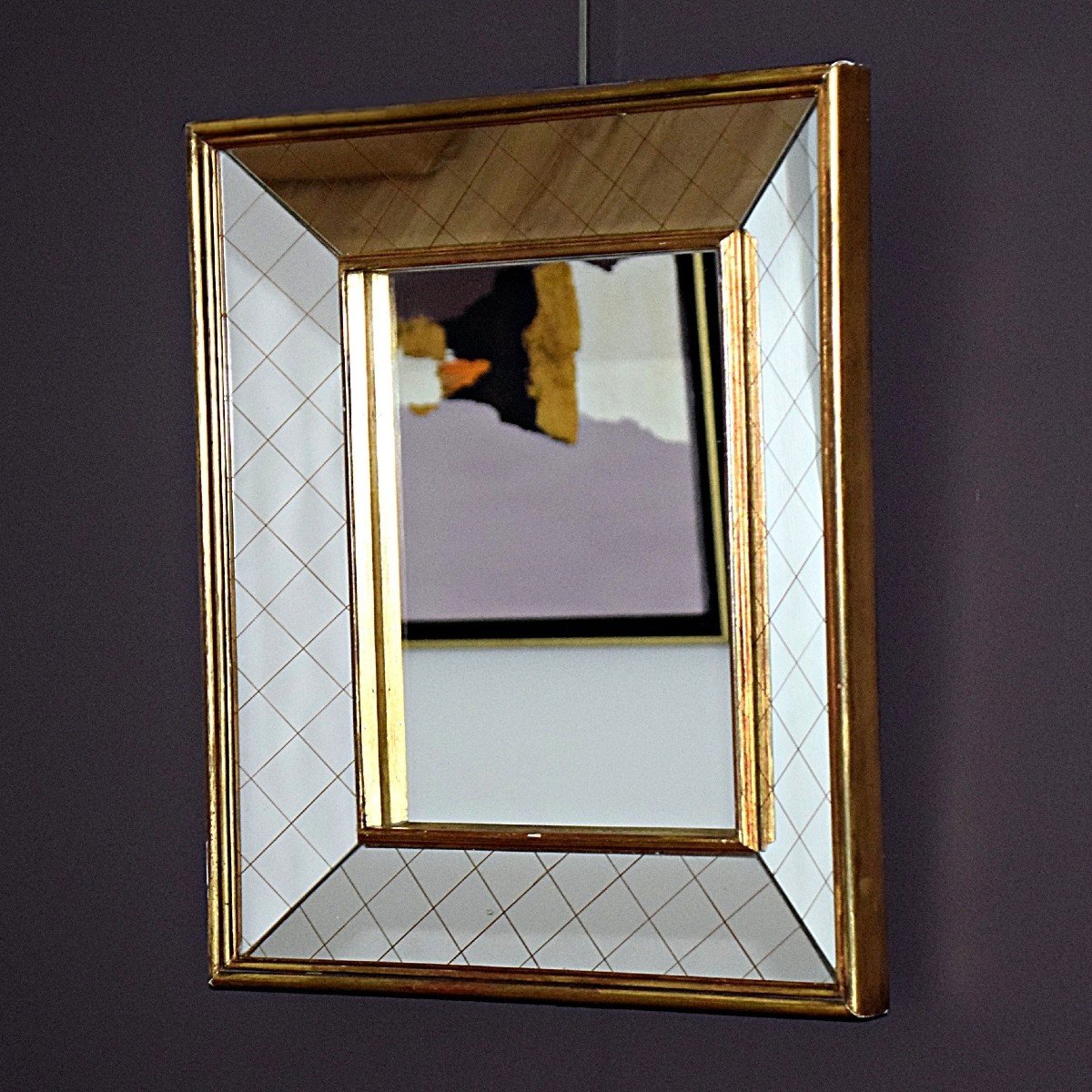 Gilded Wooden Mirror Circa 1950