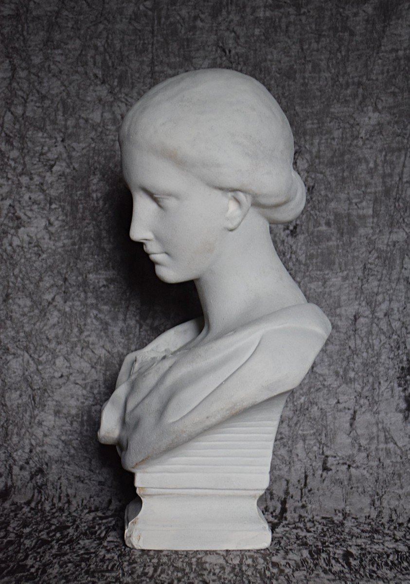 Bust "the Head Of Wicar" Cast From The Louvre Workshops -photo-1