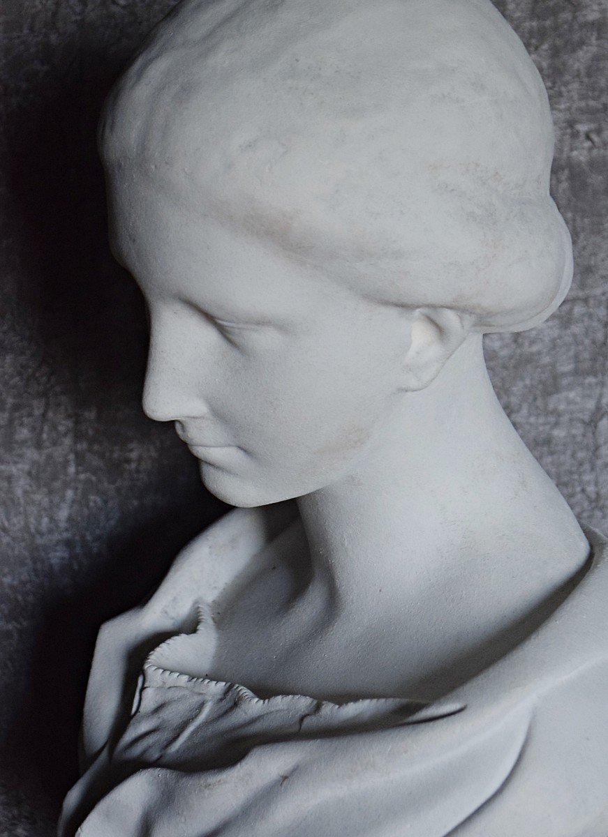 Bust "the Head Of Wicar" Cast From The Louvre Workshops -photo-2