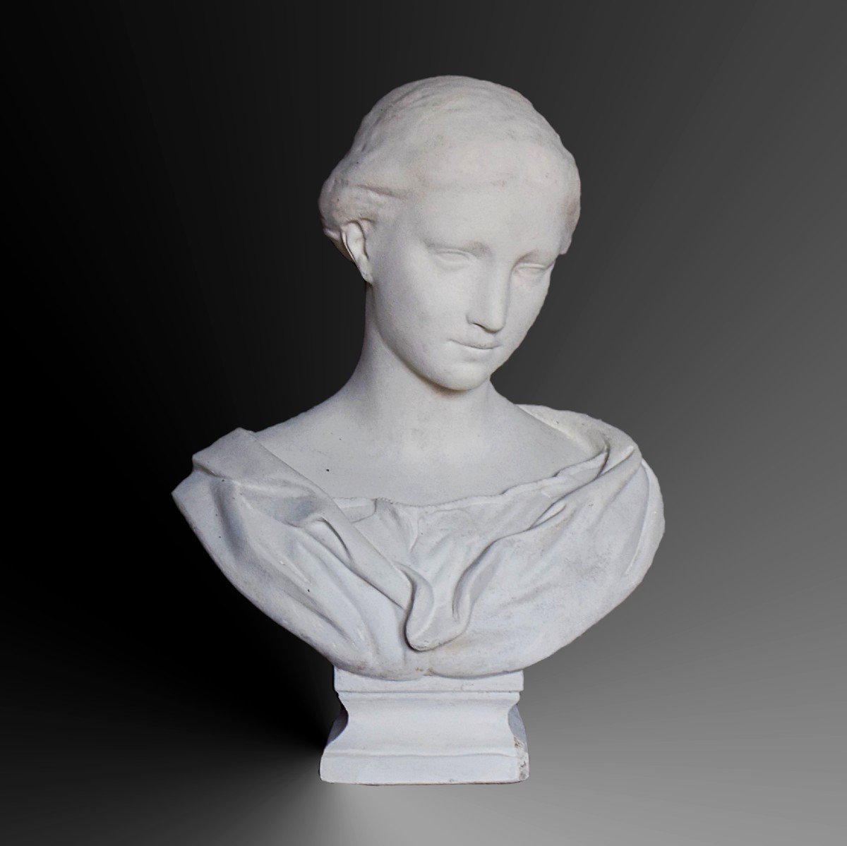 Bust "the Head Of Wicar" Cast From The Louvre Workshops 