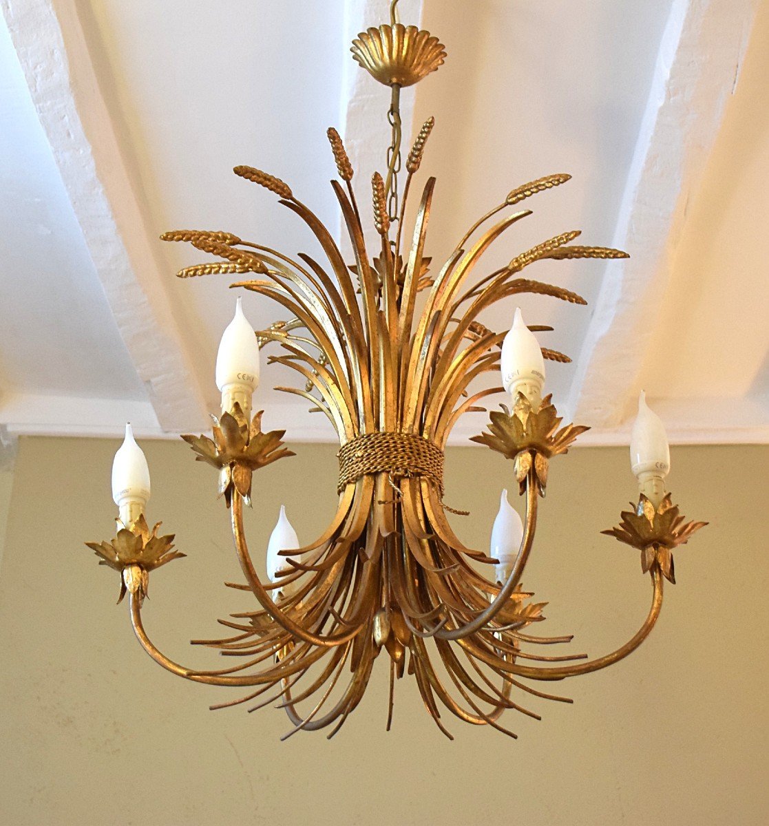 6-light Wheat Ear Chandelier In The Coco Chanel Style-photo-2