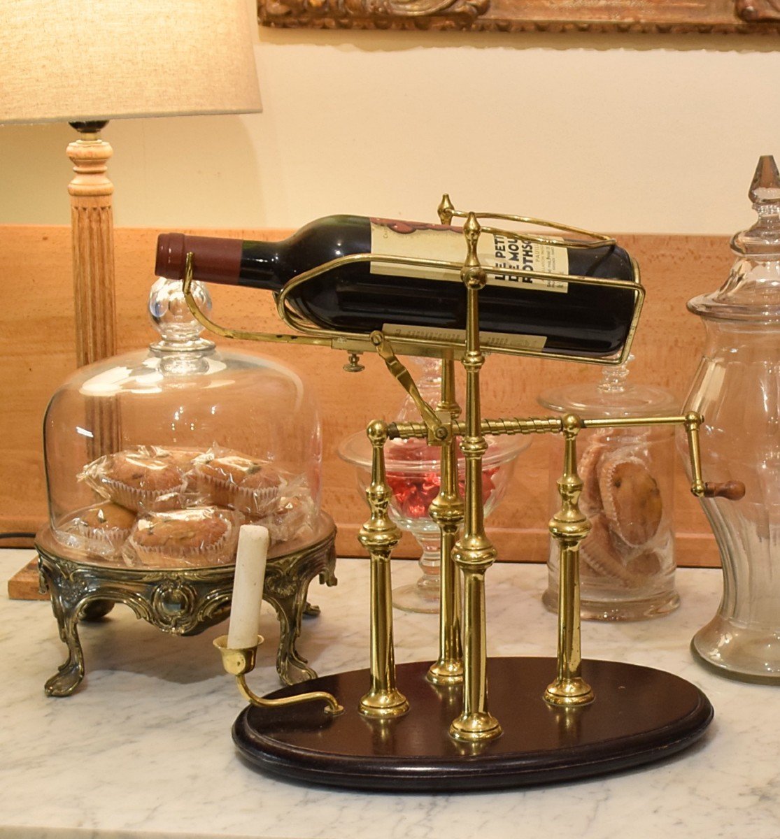 Wine Decanter Or Crank Decanting Cradle-photo-4