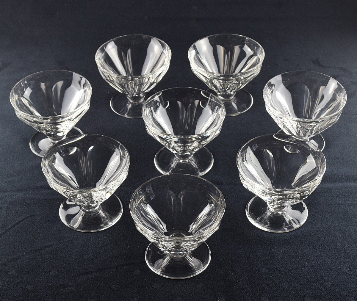 Eight Baccarat Talleyrand Champagne Glasses Harcourt-photo-1