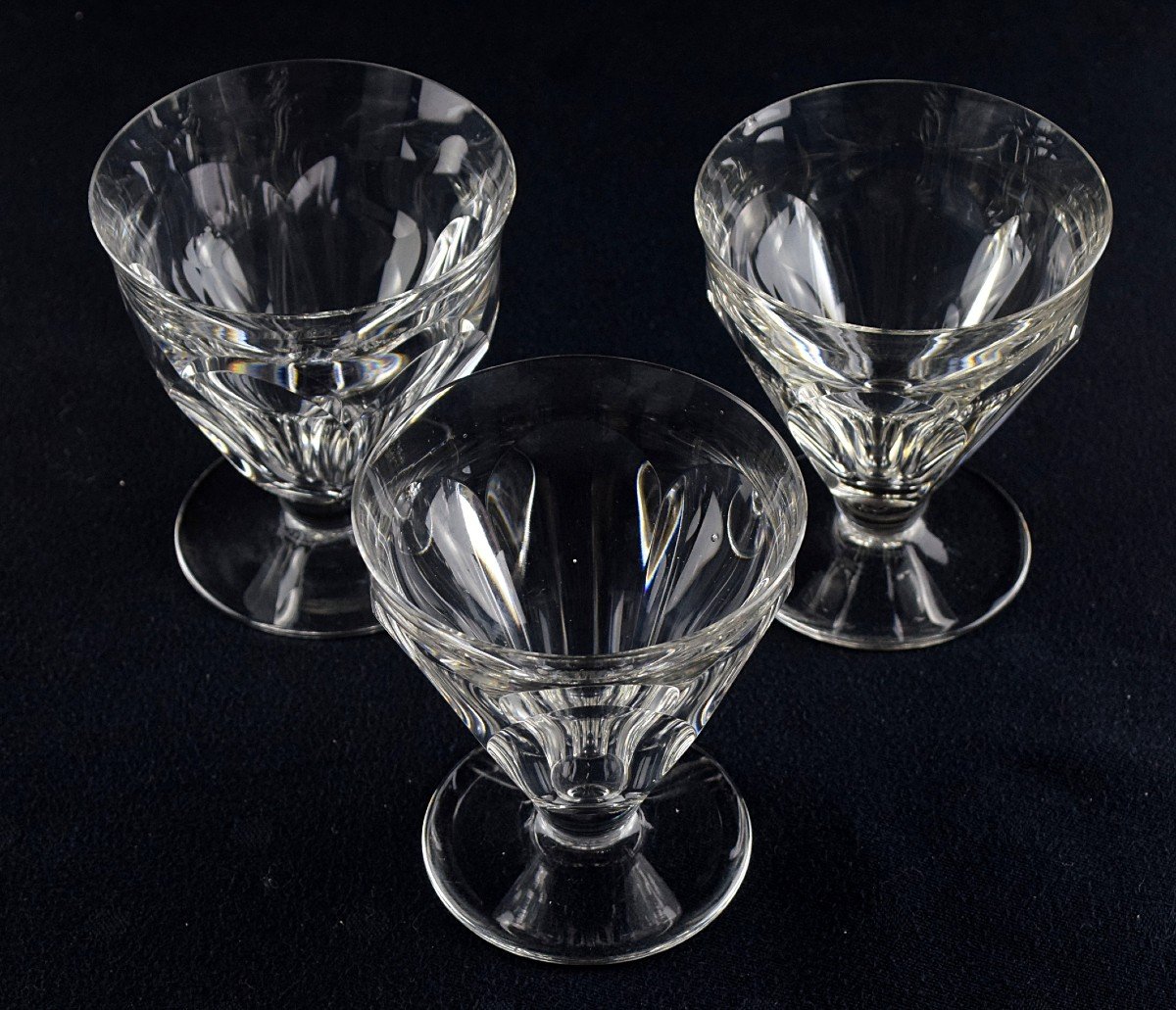 Trois verres à vin Baccarat Talleyrand Série Harcourt-photo-1