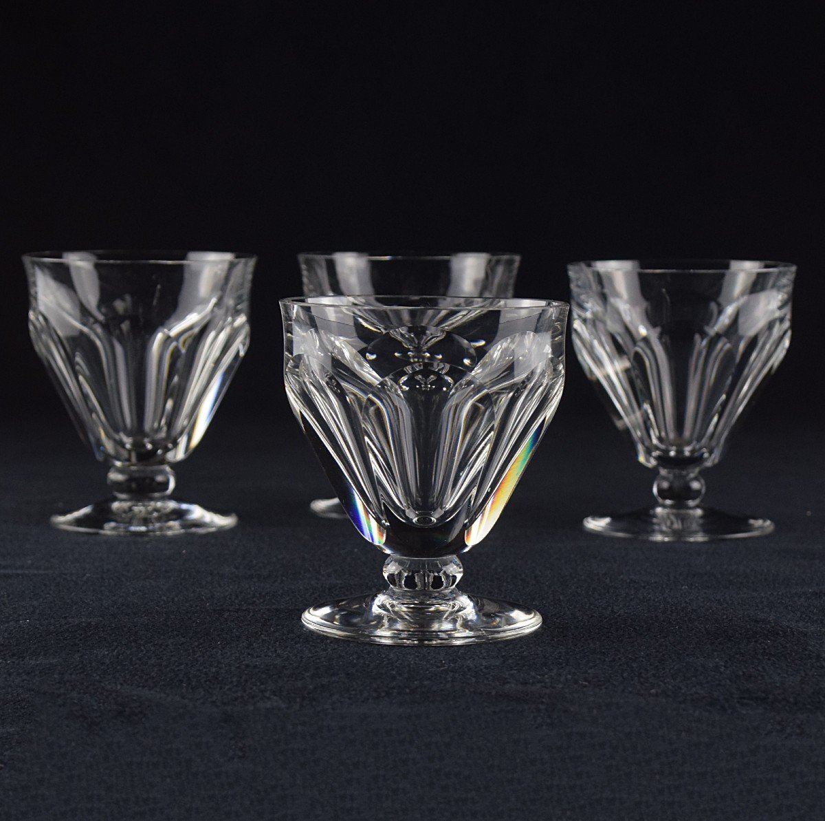 Four Baccarat Talleyrand White Wine Glasses Harcourt