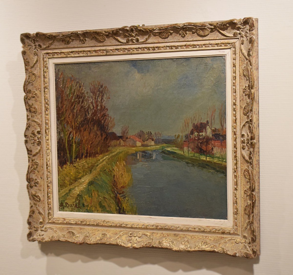 Auguste Durel The Loing Canal Post-impressionist-photo-1