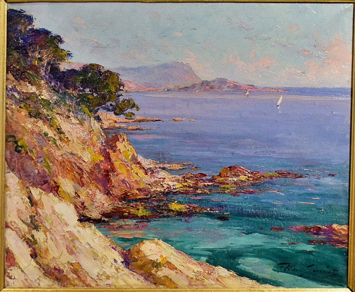 The Esterel By Pierre-paul Emiot (1887-1950) Mediterranean Coast Var -photo-3