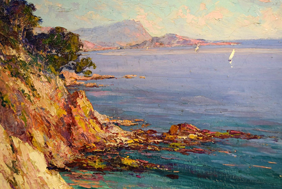 The Esterel By Pierre-paul Emiot (1887-1950) Mediterranean Coast Var -photo-4