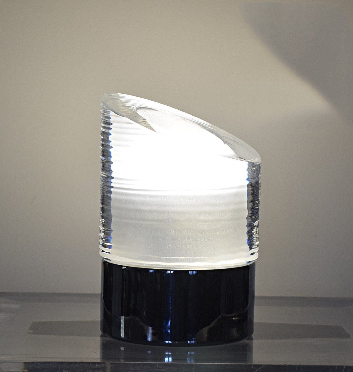 Lampe design en cristal signée Daum France-photo-2