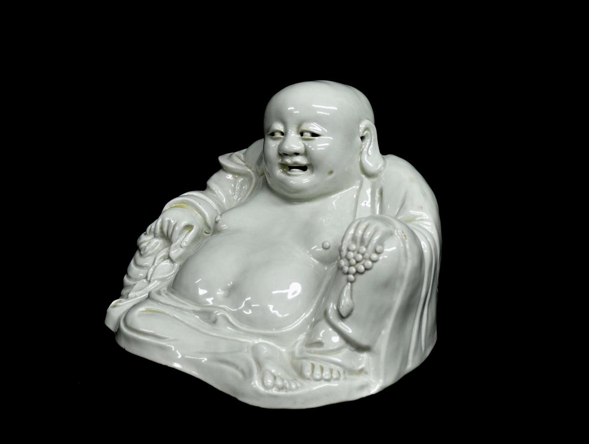 Statuette de Budai en Porcelaine XIXè -photo-3