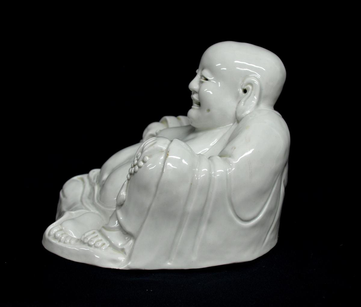 Statuette de Budai en Porcelaine XIXè -photo-2