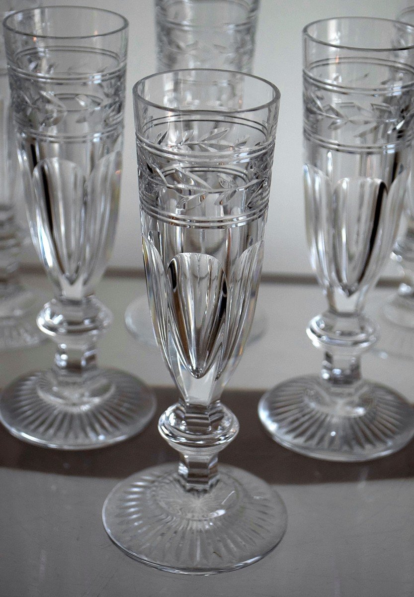 6 Baccarat Flutes Jonzac Model-photo-3