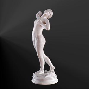 «Inassouvie» par Fernand Dubois 1890 Sculpture en plâtre Nu debout