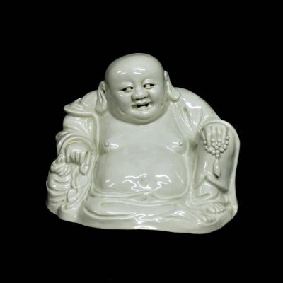 Budai Statuette Porcelain XIXth Laughing Buddha