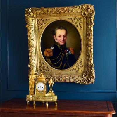 Lieutenant Colonel Portrait Of Major Staff Early Nineteenth
