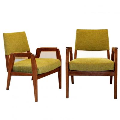 Pair Of 50s Adjustable Height Armchairs