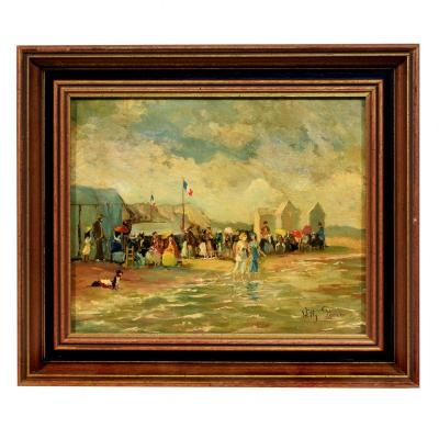 Sunday At The Beach By Willy Pannier