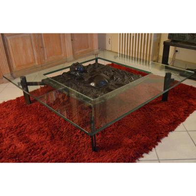 Coffee Table Large Bronze Sculpture Thierry Blum