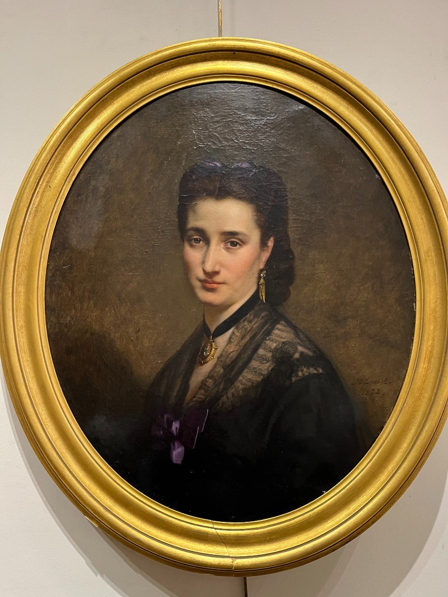 Portrait De Femme 19e de LOUBET Jean-Louis  (1841-1903)