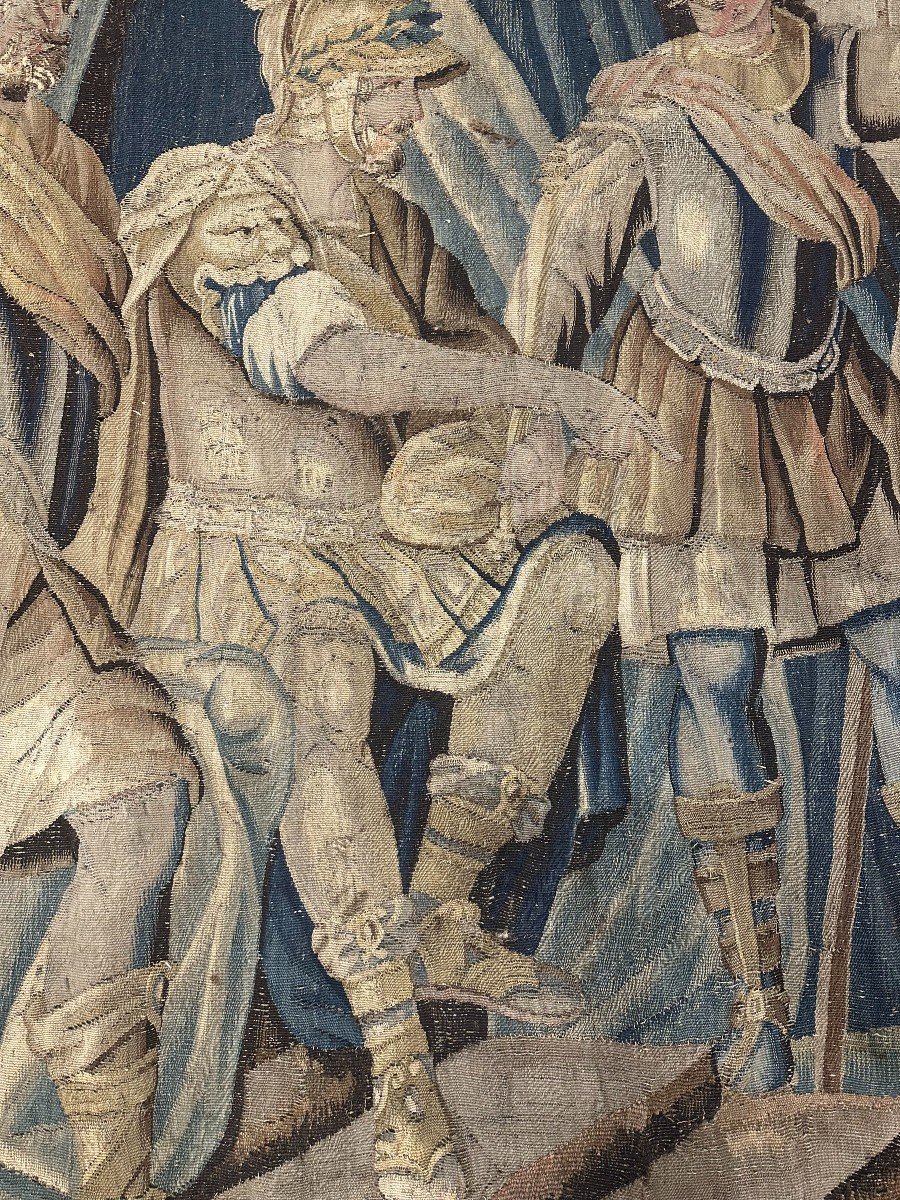 Aubusson Tapestry: Achilles Under The Tent-photo-4