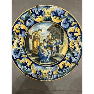 Ceramic Plate, Italy, 19th, Mythological Scene