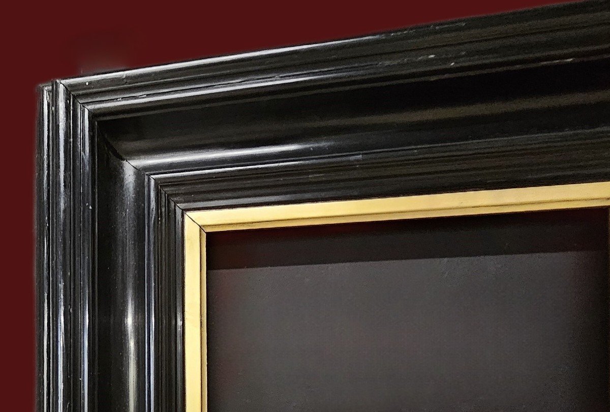 Black And Gold Frame From The 19th Century-photo-2