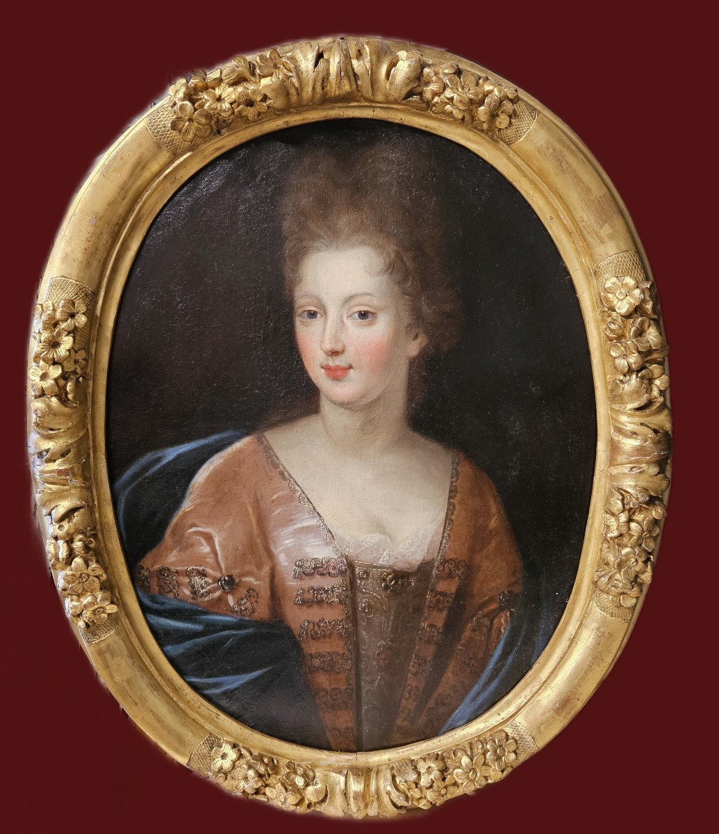 French School Of The 17th Century Portrait Of A Lady