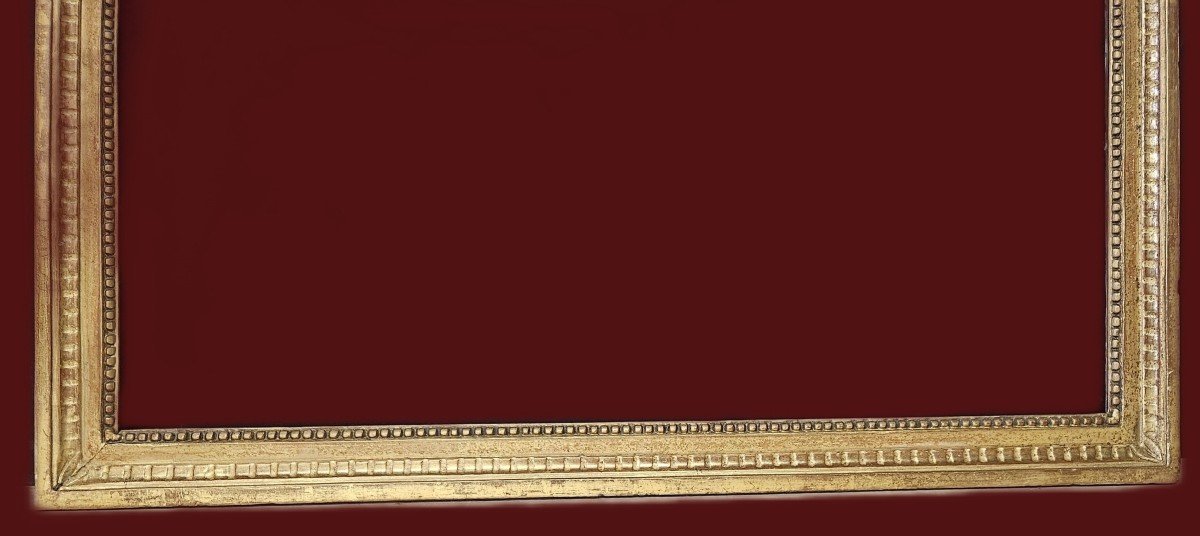 18th Century Gilded And Sculpted Frame, Louis XVI Period-photo-3